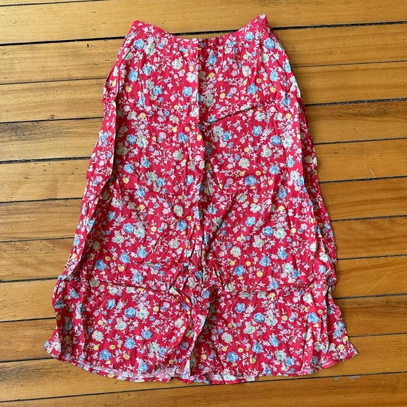 Vintage Dresses & Skirts - Vintage Floral Midi Skirt